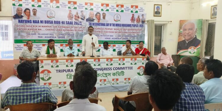 Tripura Congress Marks Quit India Day and Youth Congress Foundation Day