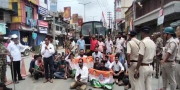 Violence marks Congress bandh protest in Kailashahar town
