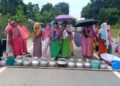 Tribal Women Lead Highway Blockade in Kailashahar Over Three-Month Drinking Water Crisis