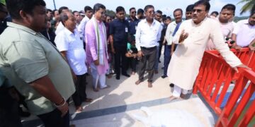 Tripura Chief Minister visited the Palatana OTPC helipad in Gomati district