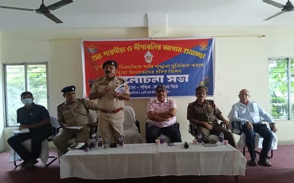 Police in West Agartala hold meet ahead of Durga Puja