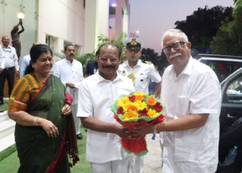 Tripura Governor Welcomes Goa Governor at Raj Bhavan Agartala