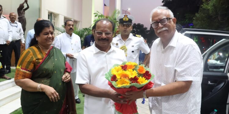 Tripura Governor Welcomes Goa Governor at Raj Bhavan Agartala