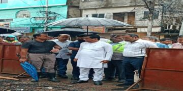 Mayor reviews Smart City drainage development in Agartala
