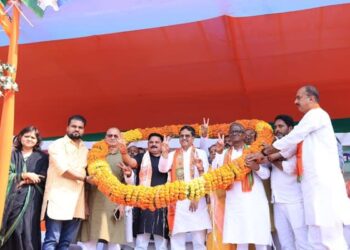 Tripura CM Manik Saha Urges Unity, Development at Bihar Rally