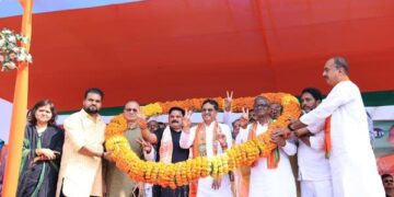 Tripura CM Manik Saha Urges Unity, Development at Bihar Rally