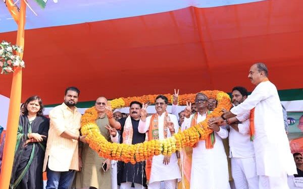 Tripura CM Manik Saha Urges Unity, Development at Bihar Rally