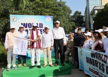 Gov Indra Sena Reddy joins World Diabetes Day programme