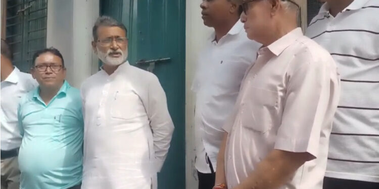 Cong Chief Saha Visits Fire-Ravaged Office, Promises Revival