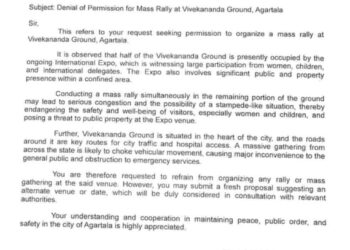 Tripura Police Bars Tipra Motha’s Nov 7 Rally Plan