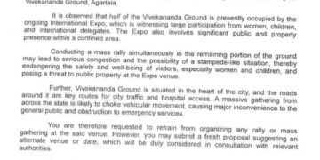 Tripura Police Bars Tipra Motha’s Nov 7 Rally Plan