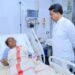CM Saha visits GB Hospital, prays for Panchali’s recovery