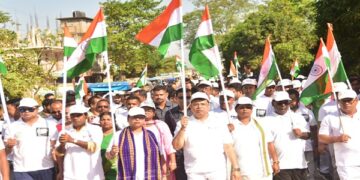 Minister Tinku Roy leads ‘Sardar @150 Ekta Yatra’ in Tripura