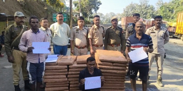 ₹2 Crore Cannabis Seized in Assam; Truck Nabbed at Churaibari