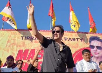 TIPRA Motha supremo Pradyot Kishore Debbarma launched a sharp political offensive against the BJ