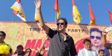 TIPRA Motha supremo Pradyot Kishore Debbarma launched a sharp political offensive against the BJ