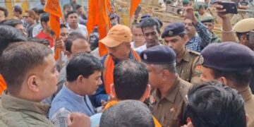 Agartala Protest by Sanatani Hindu Sena Over Bangladesh Lynching