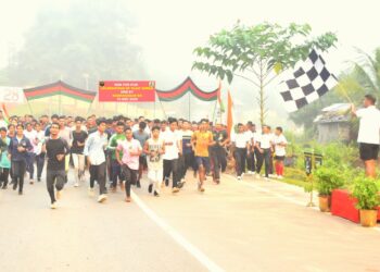 Assam Rifles Organises ‘Run for Fun’ in Radhanagar to Mark Vijay Diwas
