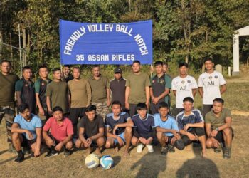 Assam Rifles Strengthens Community Bonds with Friendly Volleyball Match at K Tangkhul