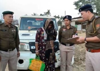 Woman Drug Peddler Arrested in Teliamura; Brown Sugar Worth ₹7 Lakh Seized