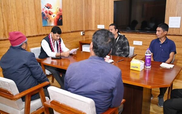 Sudhangshu Das Meets BJP Functionaries in North Tripura