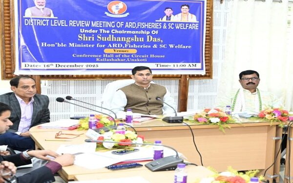 Minister Sudhangshu Das Assesses Welfare Schemes in Unakoti