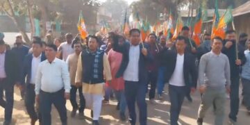 BJP Protests in Hezamara Over Attack on Workers, Demands Arrest of Tipra Motha Activists