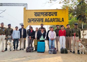 Four Tribal Women Arrested at Agartala Railway Station with 46 kg Ganja
