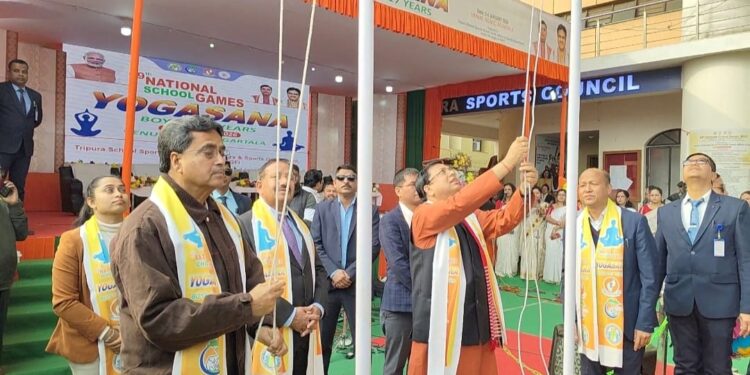 Tripura Hosts 69th National School Games Yogasana for Boys Under-17, CM Dr. Manik Saha Inaugurates Event