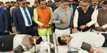 CM Manik Saha shares development vision at blood donation camp