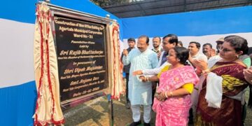 Foundation stone laid for new AMC office in Agartala