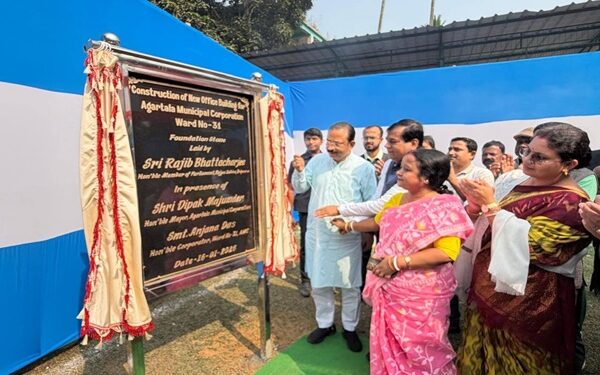 Foundation stone laid for new AMC office in Agartala