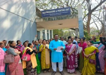 Tripura: Silk Workers Protest Over Wages, Dearness Allowance
