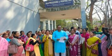 Tripura: Silk Workers Protest Over Wages, Dearness Allowance