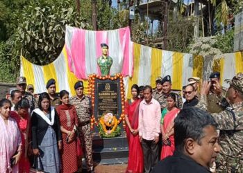 Statue of CRPF martyr Sambhu Roy unveiled in Dharmanagar