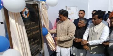 Manik Saha lays Bapuji School foundation stone