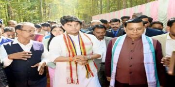 Scindia visits North Tripura to boost agarwood, industry