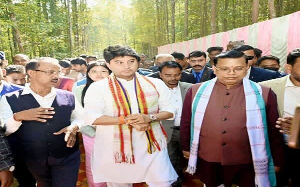 Scindia visits North Tripura to boost agarwood, industry