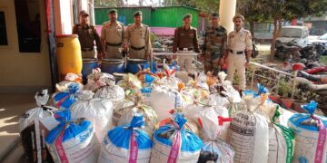 520 Kg Dry Ganja Seized Near Bijoynagar Bridge; Probe Launched by Sonamura Police Station