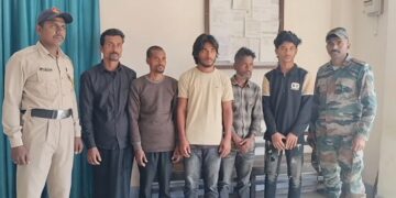 Tripura Police Arrest Five, Including Three Bangladeshi Nationals, for Illegal Entry at Kailashahar