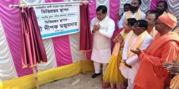 Mayor Lays Foundation for Mahavir Club Kali Temple