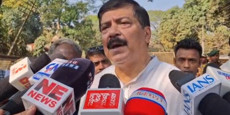 Congress Rajbhavan Abhiyan in Agartala: Sudip Roy Barman Slams Centre Over MGNREGA, Calls BJP–Motha Rift a “Got-Up Drama”