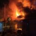 Late-Night Fire Destroys Shops at Teliamura Fruit Market