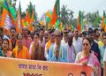 Massive BJP rally in Kanchanpur ahead of TTAADC polls