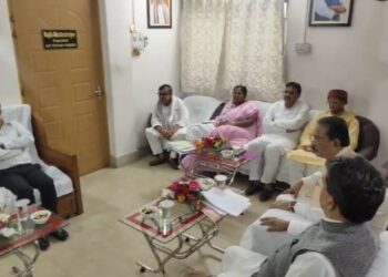 BJP Core Committee Reviews Strategy for Dharmanagar By-Poll, ADC Elections in Tripura