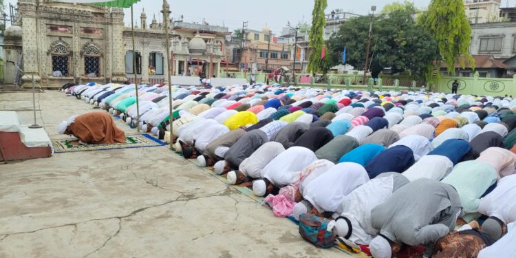 Eid-ul-Fitr Prayers Unite Thousands at Agartala’s Gedu Mia Mosque