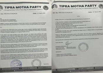 Tipra Motha Files MCC Violation Complaint Against Minister