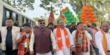 Massive BJP rallies in Jirania, Mandai ahead of ADC polls
