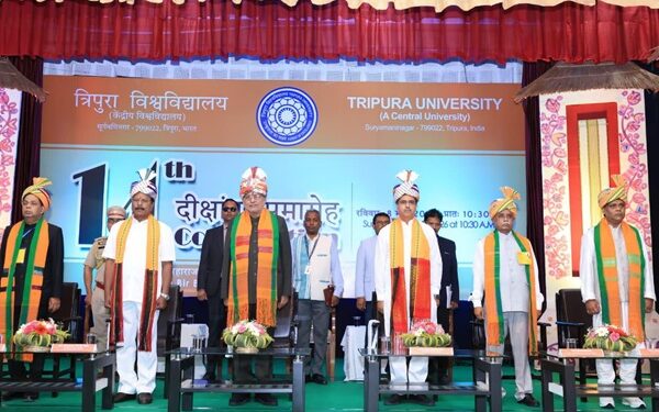 VP Calls on Tripura University Graduates to Pursue Purpose