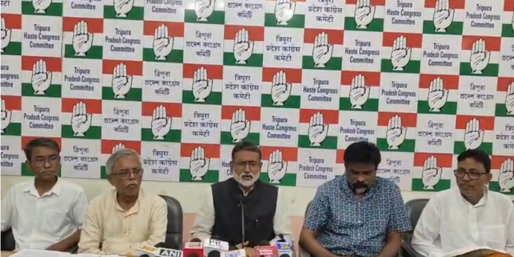 Tripura Cong chief flags law & order ahead of ADC polls